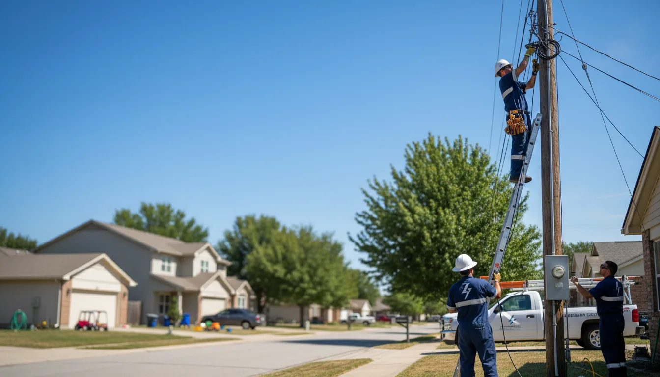 Residential electrician providing installation services in Belview, MN